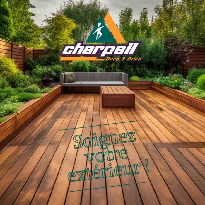 Alors que le mois daoût a démarré et que lété bat son plein, profitez-en pour sublimer votre #extérieur ! 😎 🏡

→ Et oui, même en été, on peut soccuper de son extérieur ! 💪
 Charpail Déco & Brico vous guide dans laménagement de tous vos extérieurs (terrasse, jardin…) grâce à nos #produits et services :
☀️🪵 Nos peintures spécifiques pour terrasses en #bois (Primaire d’accrochage, finition microporeuse ou décorative, protection contre les intempéries…).
🏡 🍃 Nos gammes de gazon synthétique, plus vrai que nature !
⚒️ Tous les #outils pour entretenir et nettoyer votre extérieur !

⚠️ Nos magasins Charpail Déco & Brico seront fermés le lundi 14 et mardi 15 août.